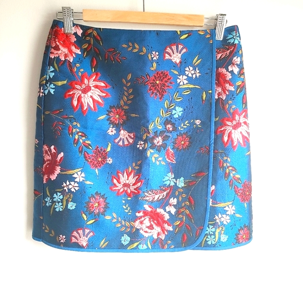 Ann Taylor Loft Straight Faux Wrap Skirt - Size 4